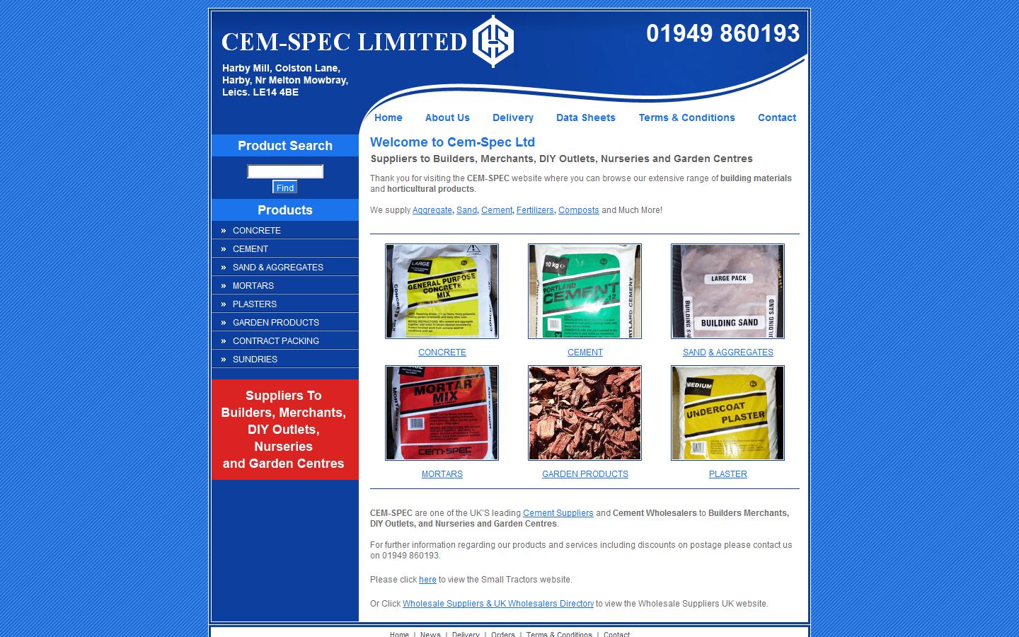 Cem-Spec Ltd Website