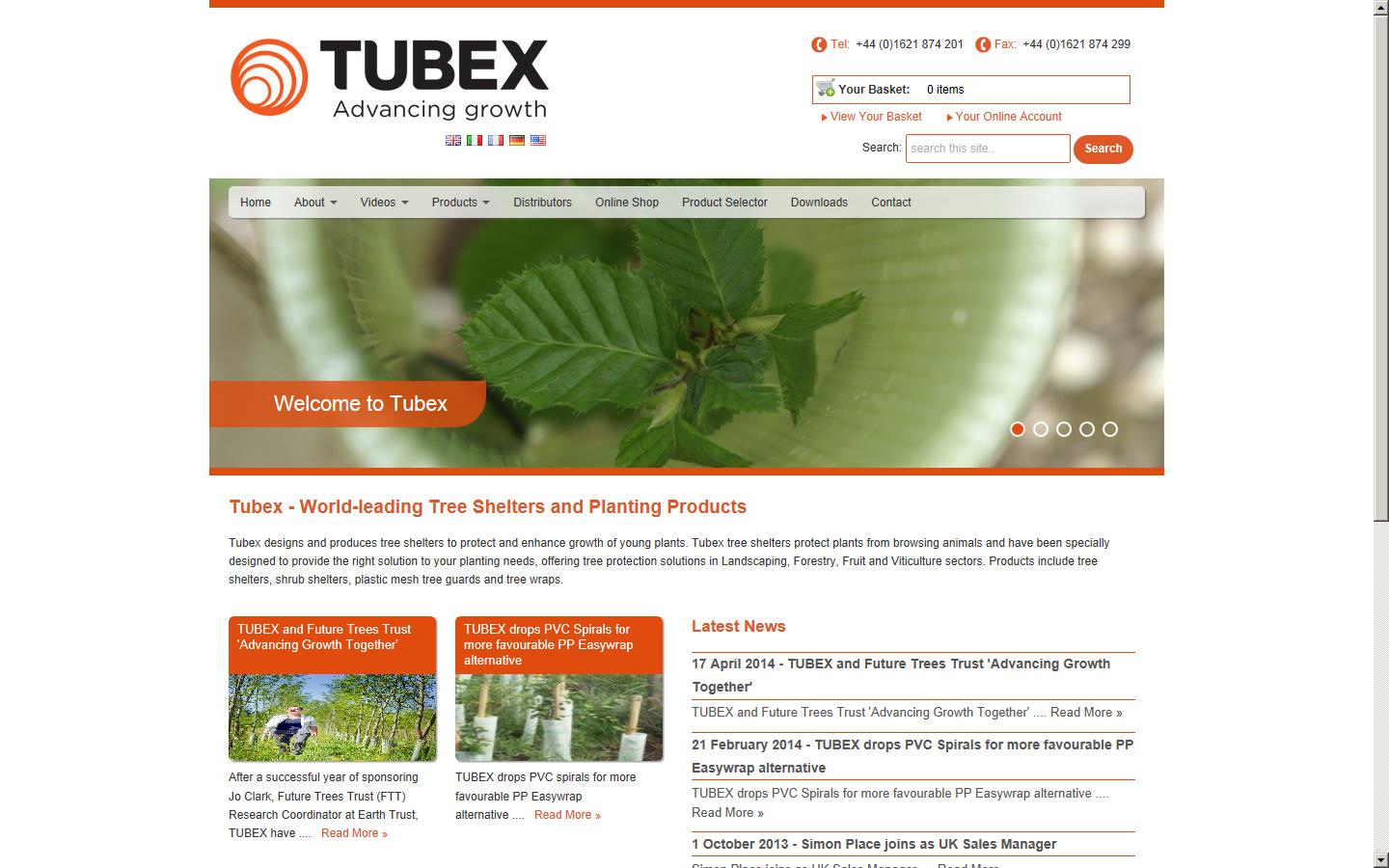 Tubex Ltd Website