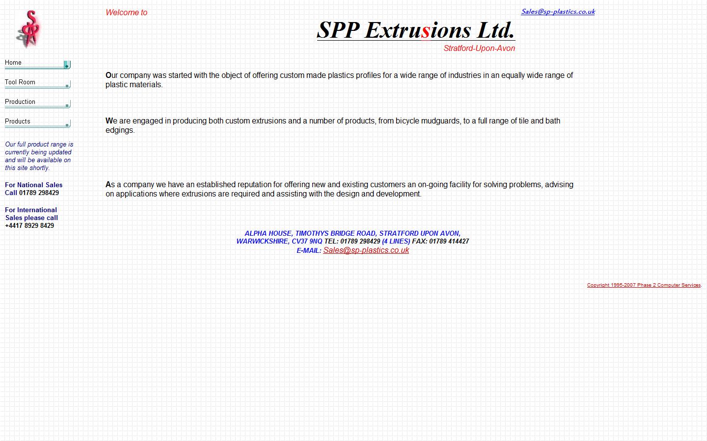 S P P Extrusions Website