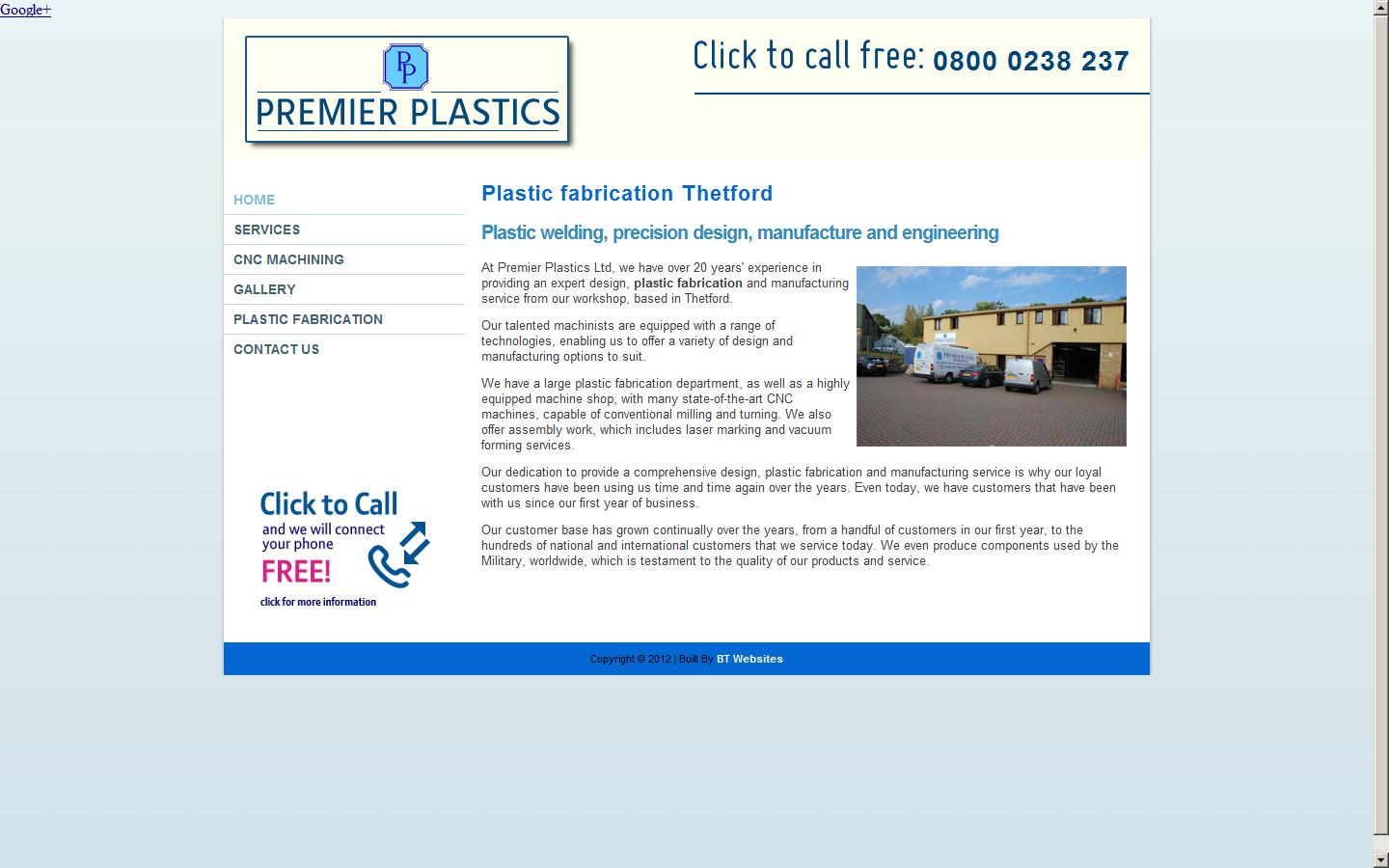 Premier Plastics Website
