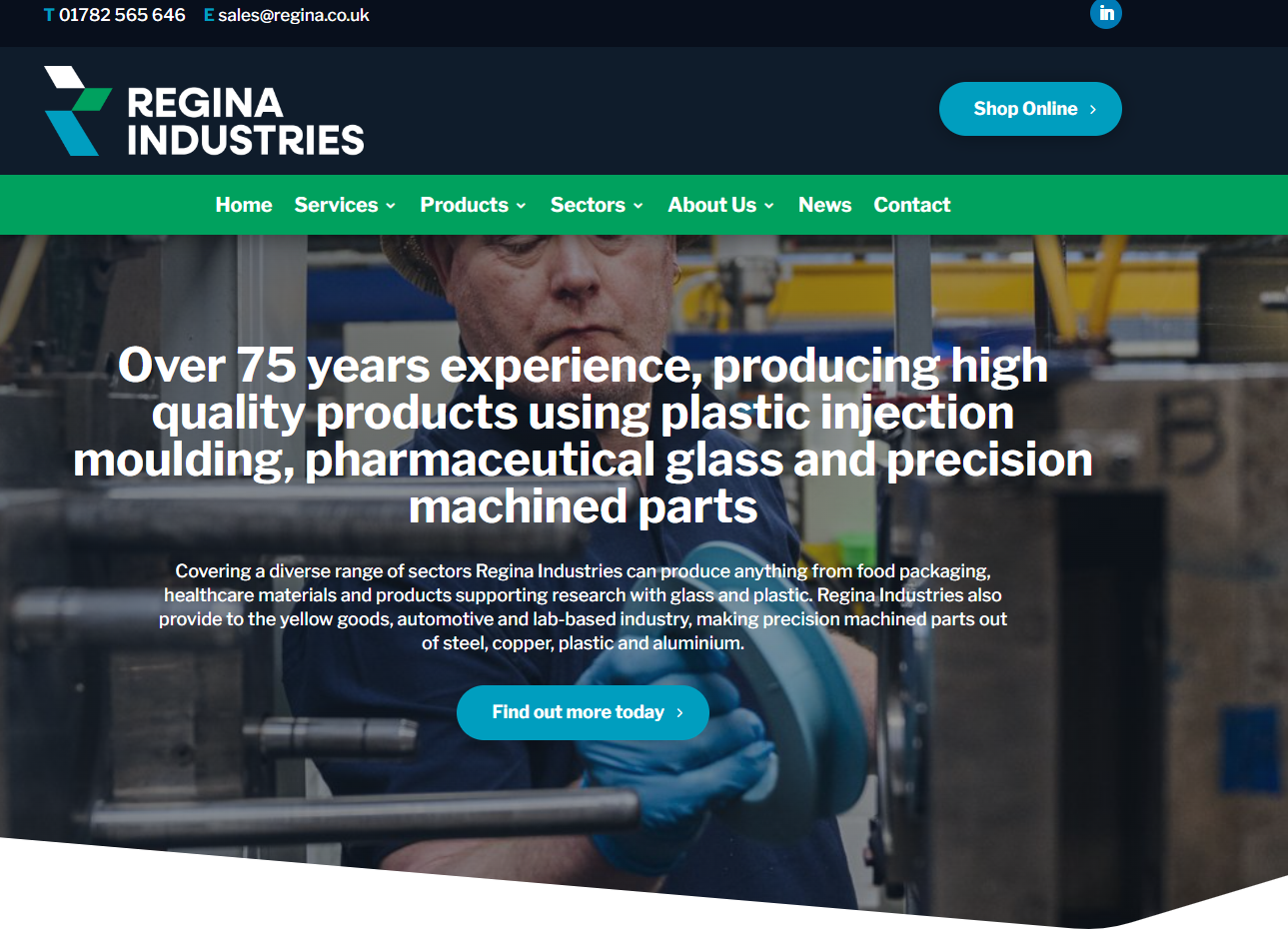 Regina Industries Ltd Website