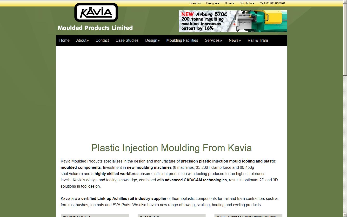 Kavia Moulded Products Ltd Website
