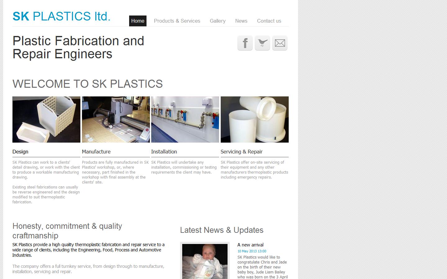 SK Plastics Ltd Website