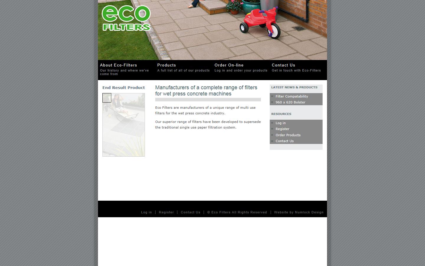 Eco Filters Ltd Website