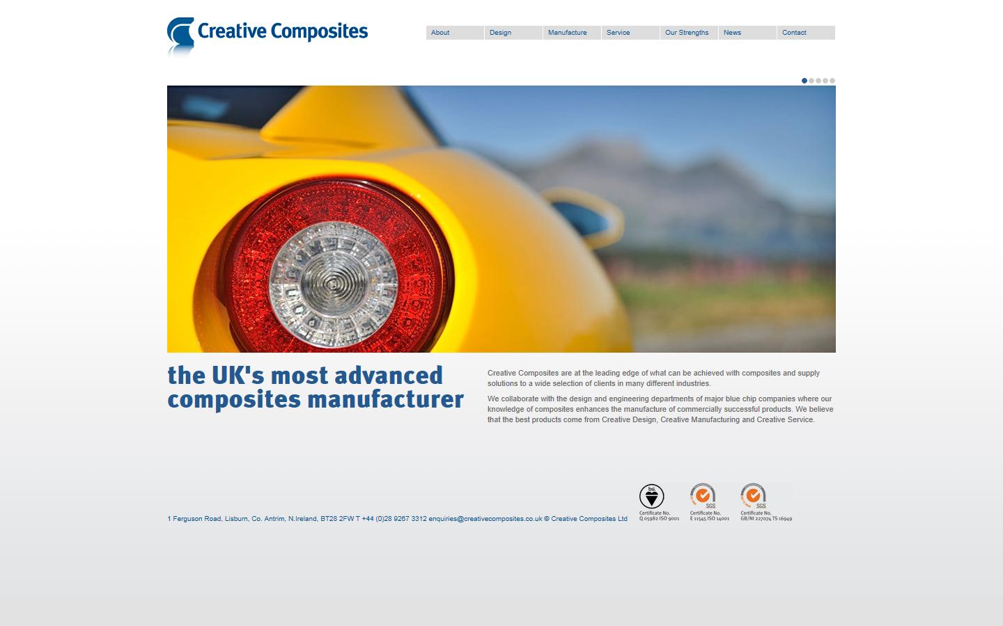 Creative Composites Ltd Website