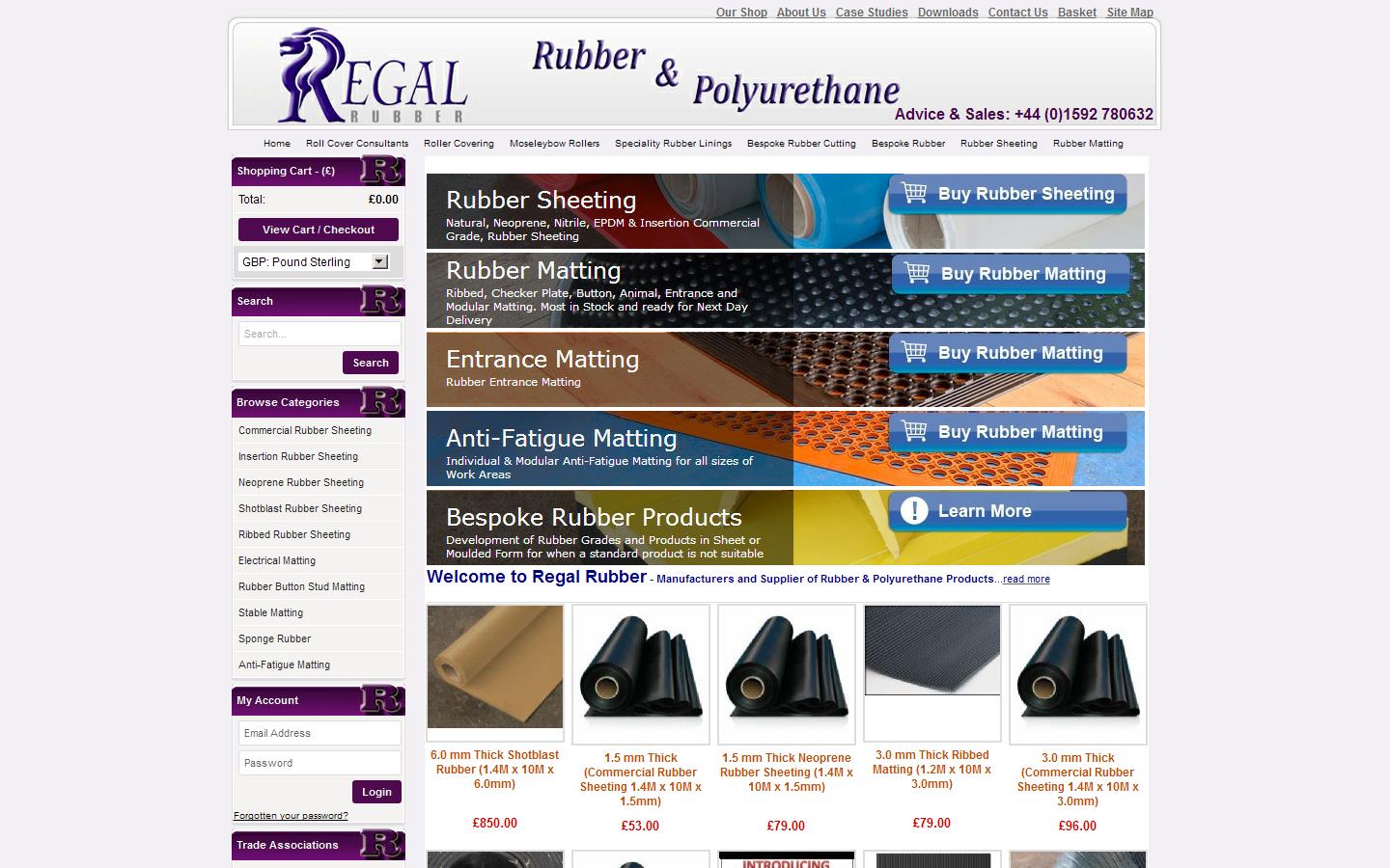 Regal Rubber Partnership LLP Website