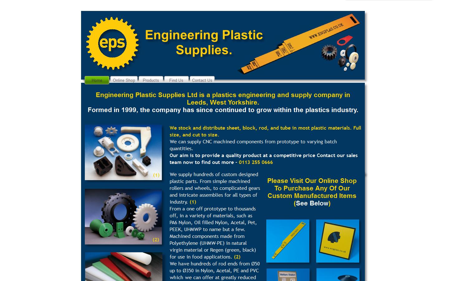 Engineering Plastic Supplies Ltd Website