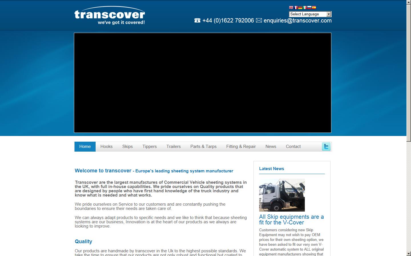 Transcover Website
