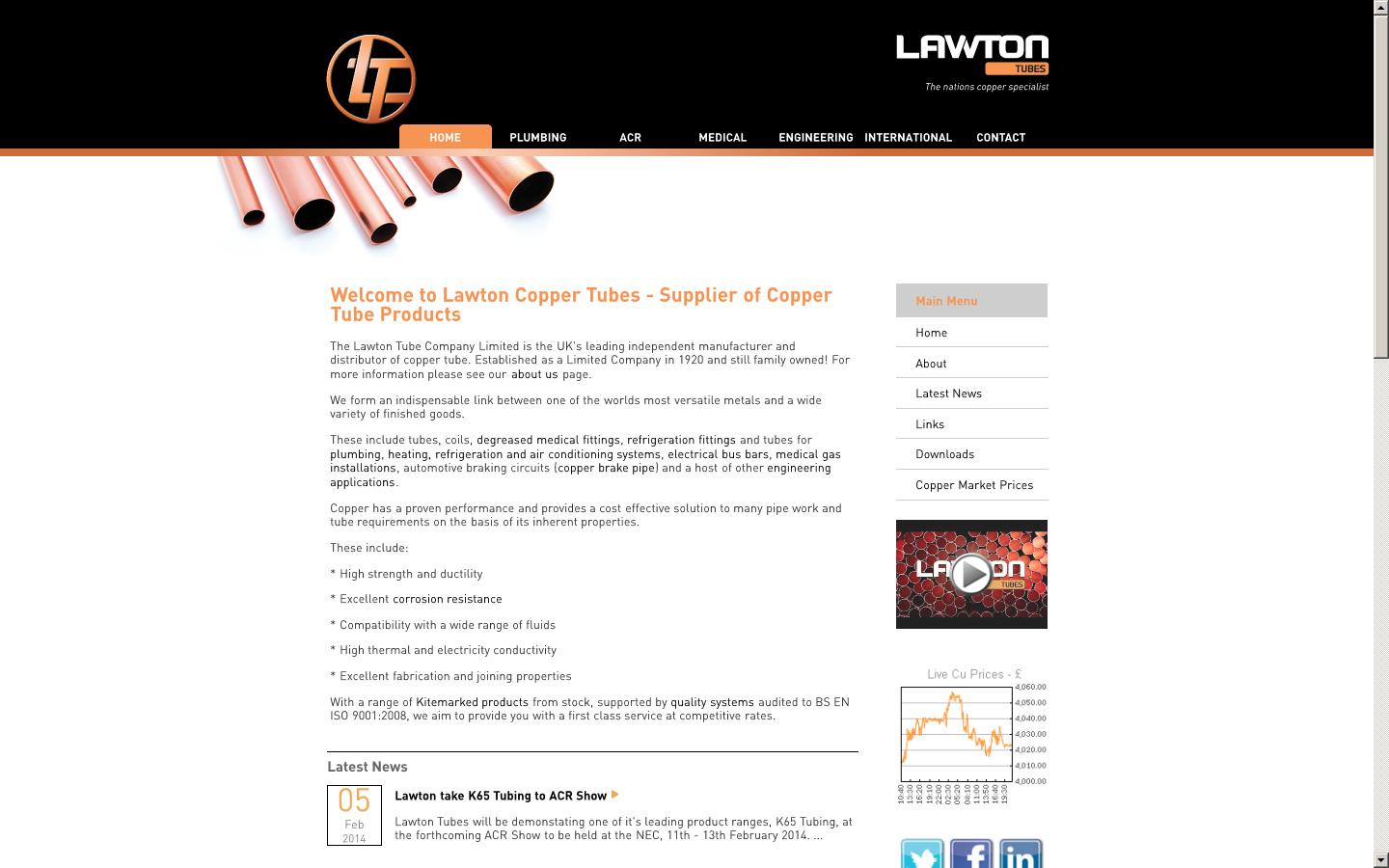The Lawton Tube Co Ltd Website