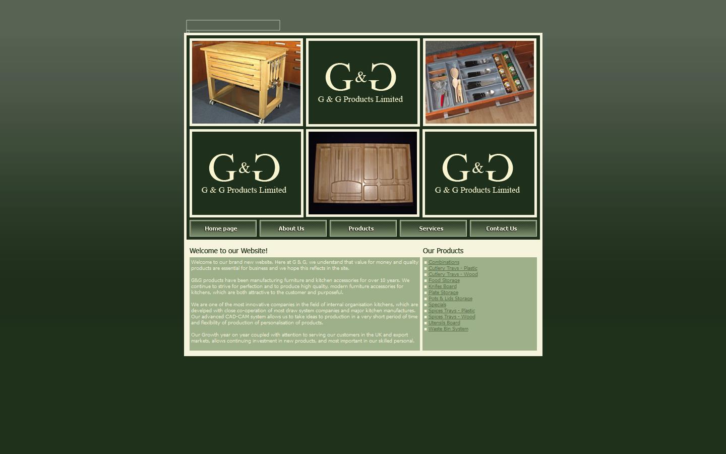 G & G Products Ltd Website