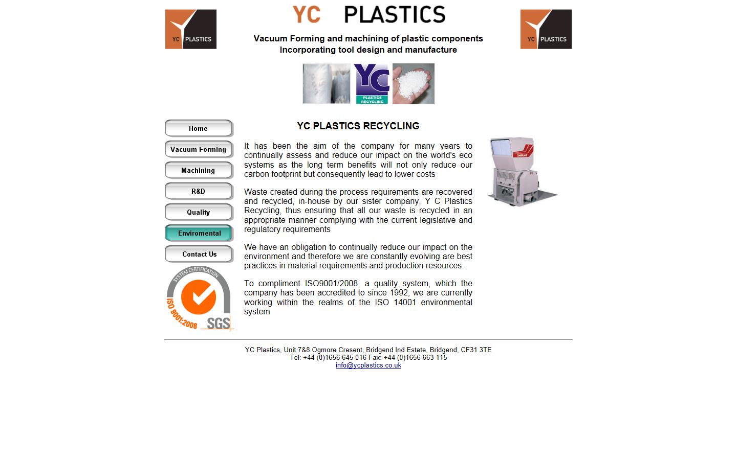 YC Plastics Recycling Website