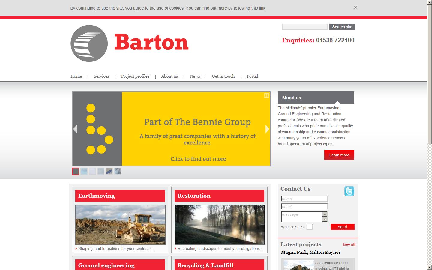 Barton Plant Ltd Website