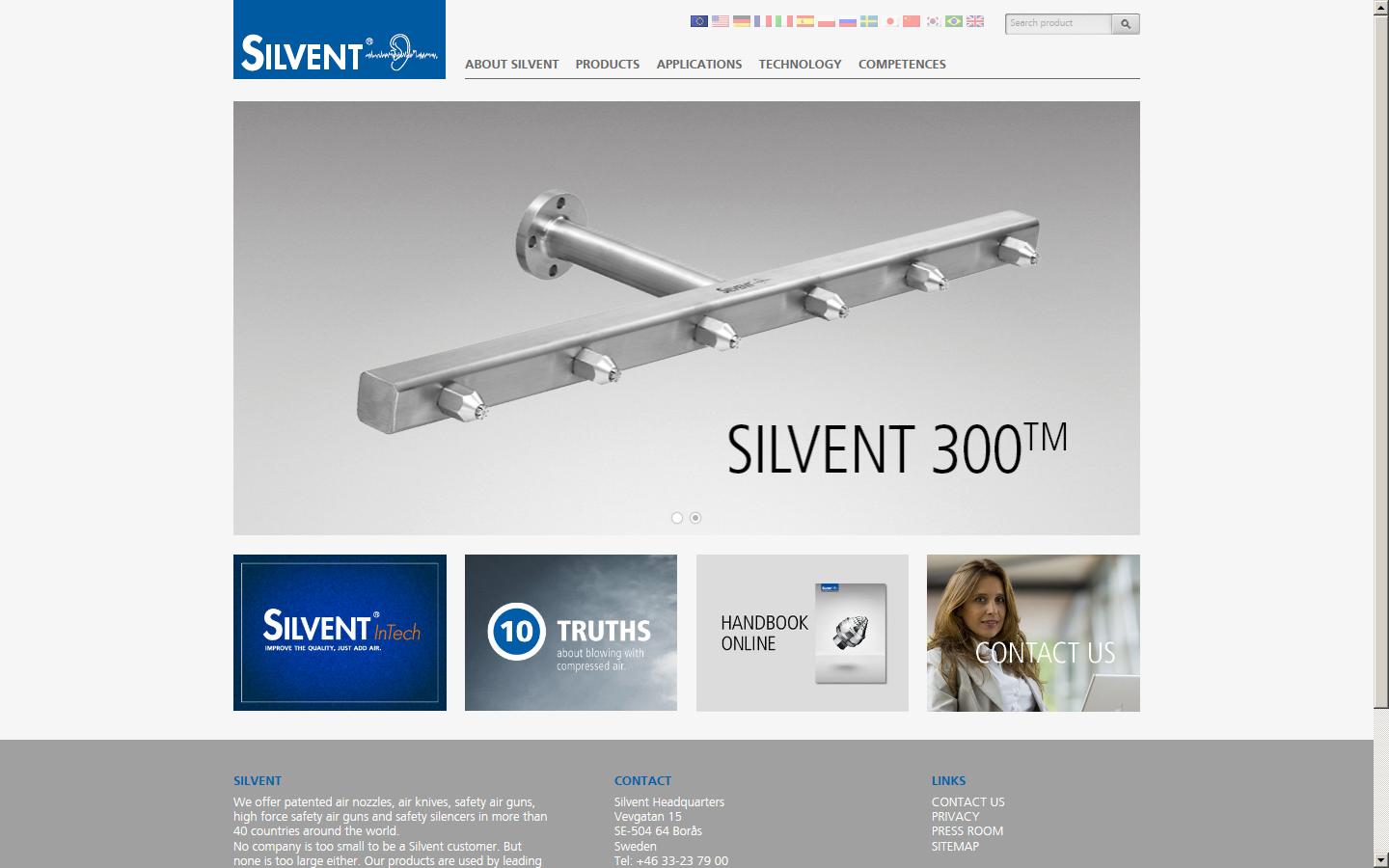 Silvent (UK) Ltd Website