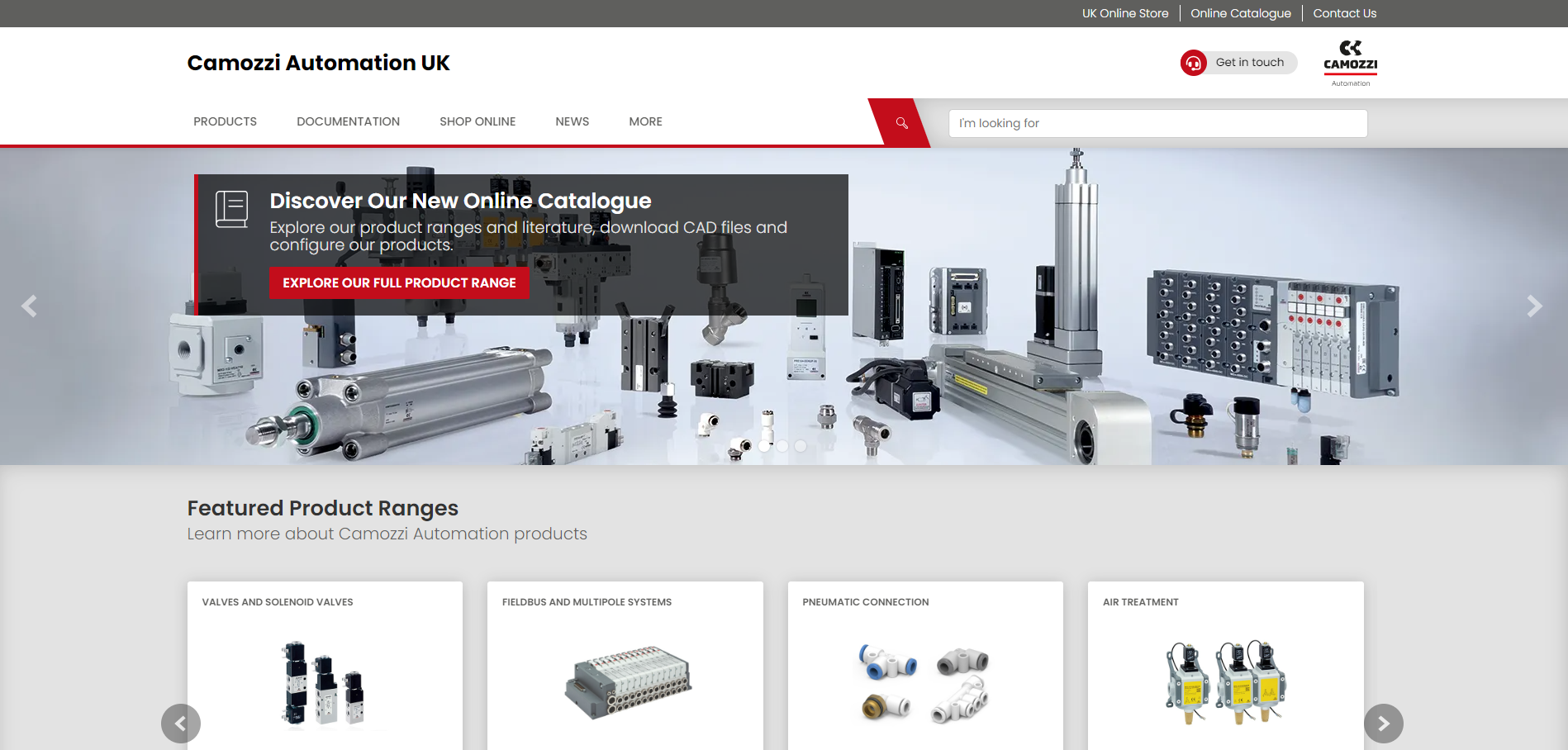 Camozzi Automation Ltd Website
