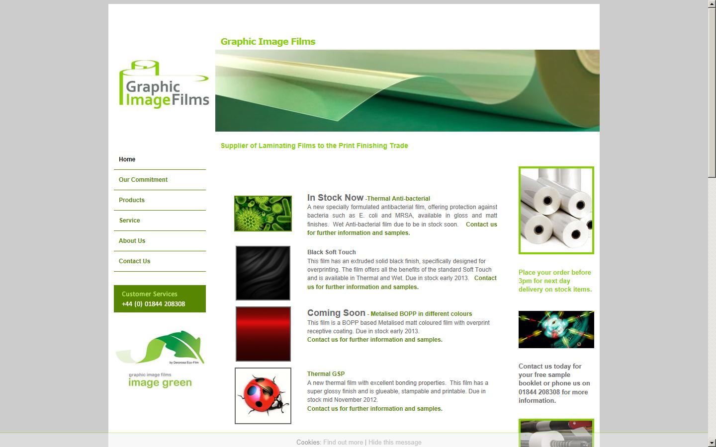 Graphic Image Films Ltd Website