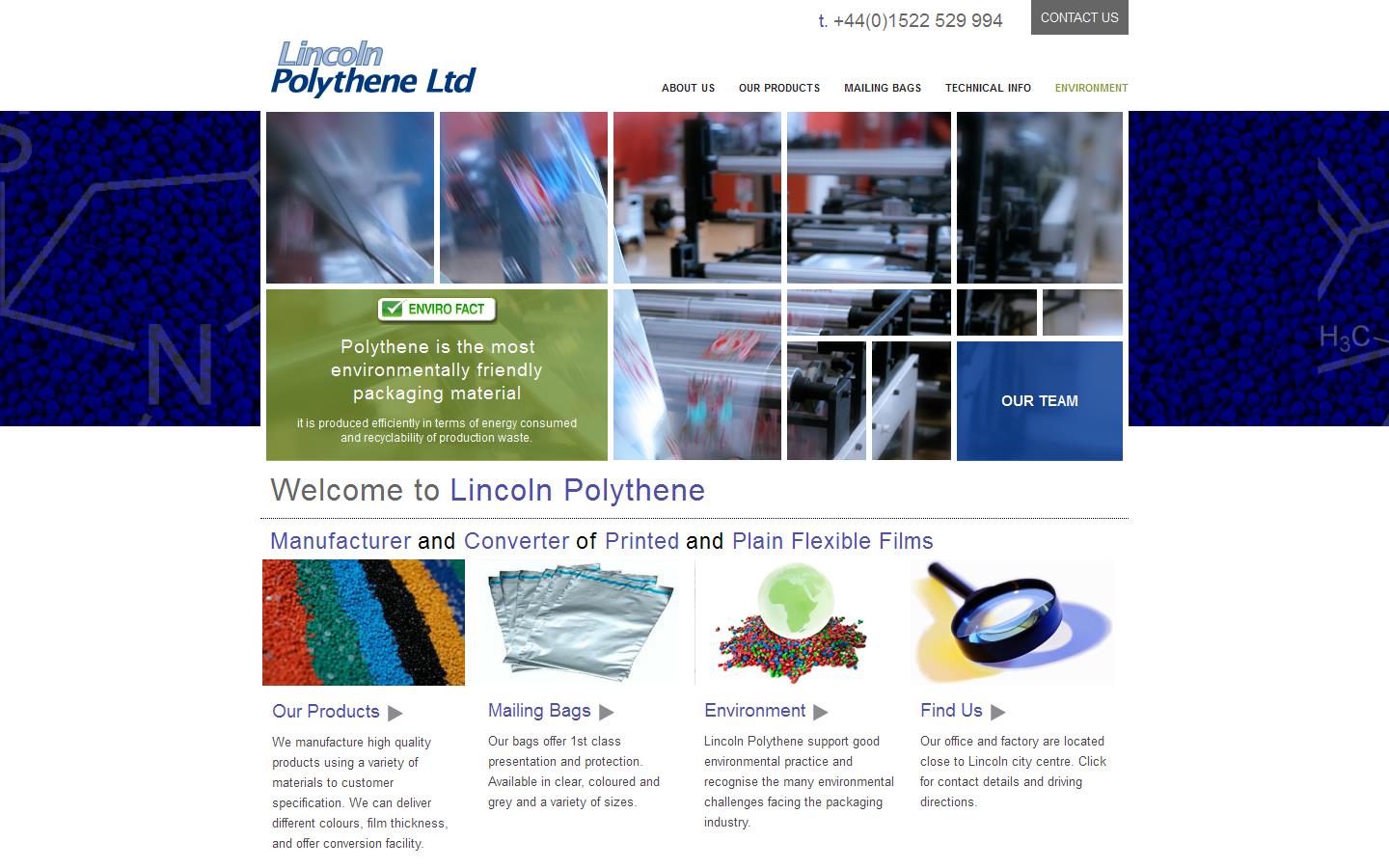 Lincoln Polythene Ltd Website