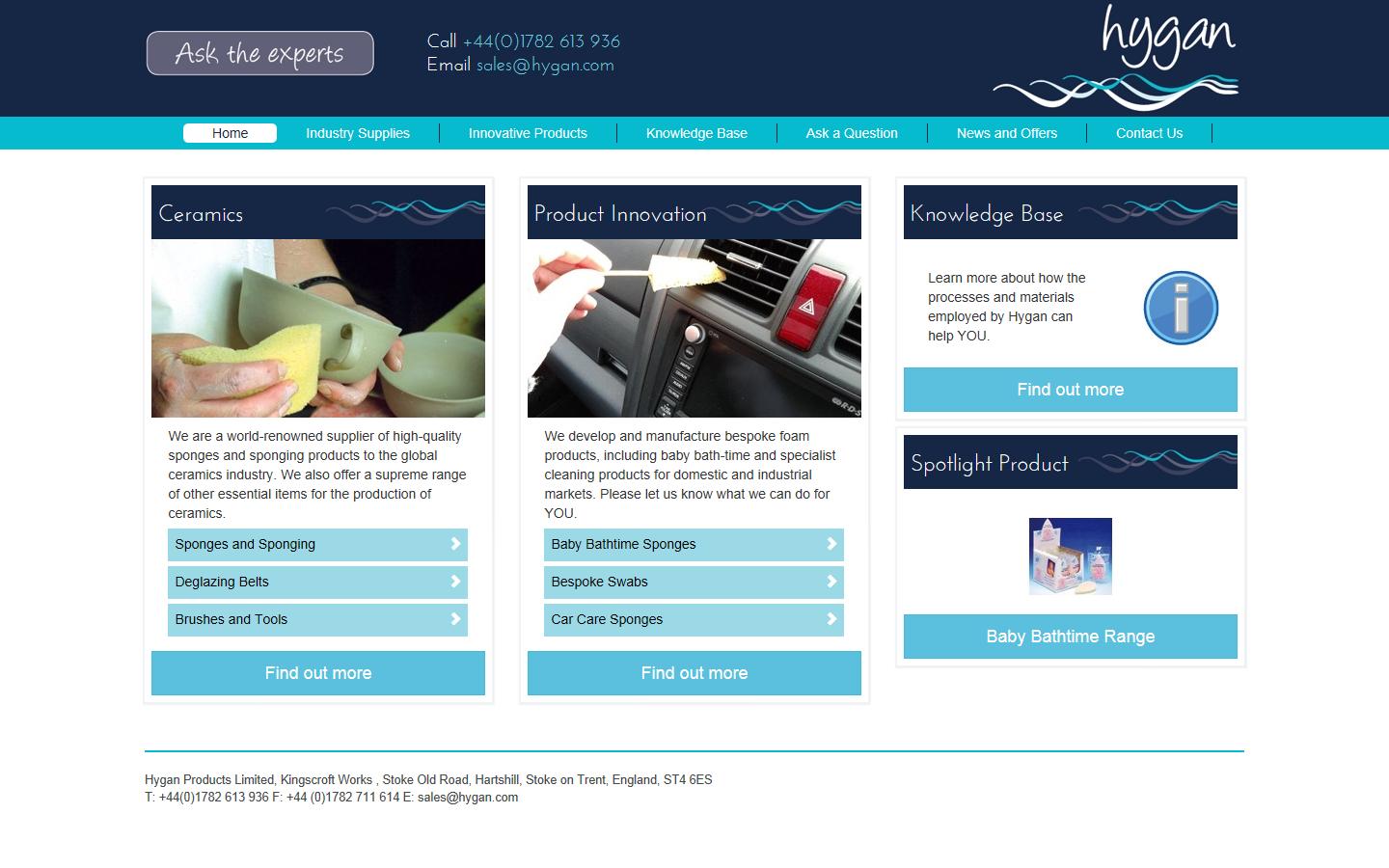 Hygan Products Ltd Website