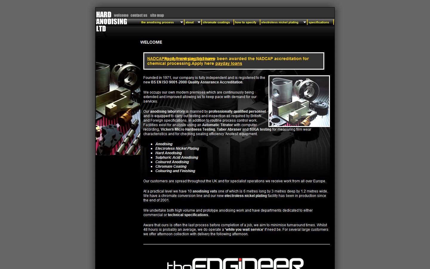 Hard Anodising Ltd Website
