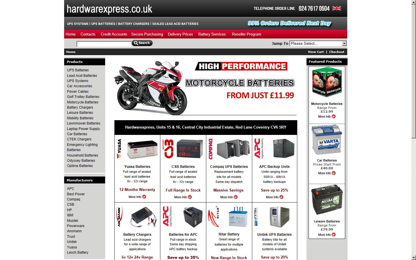 Hardwarexpress Website