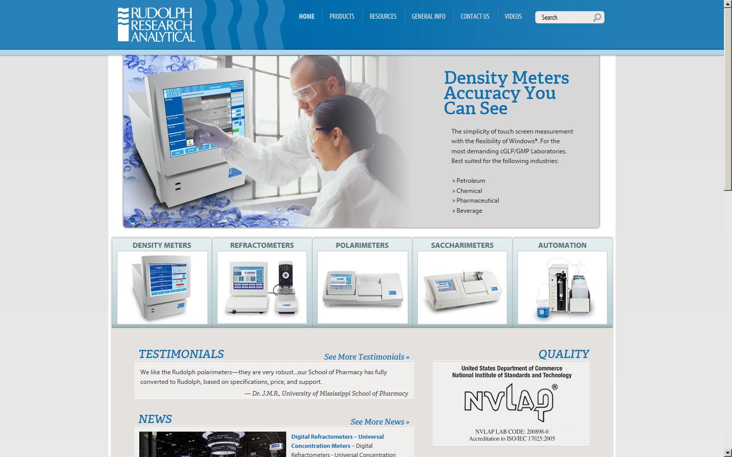 Rudolph Research Analytical Website