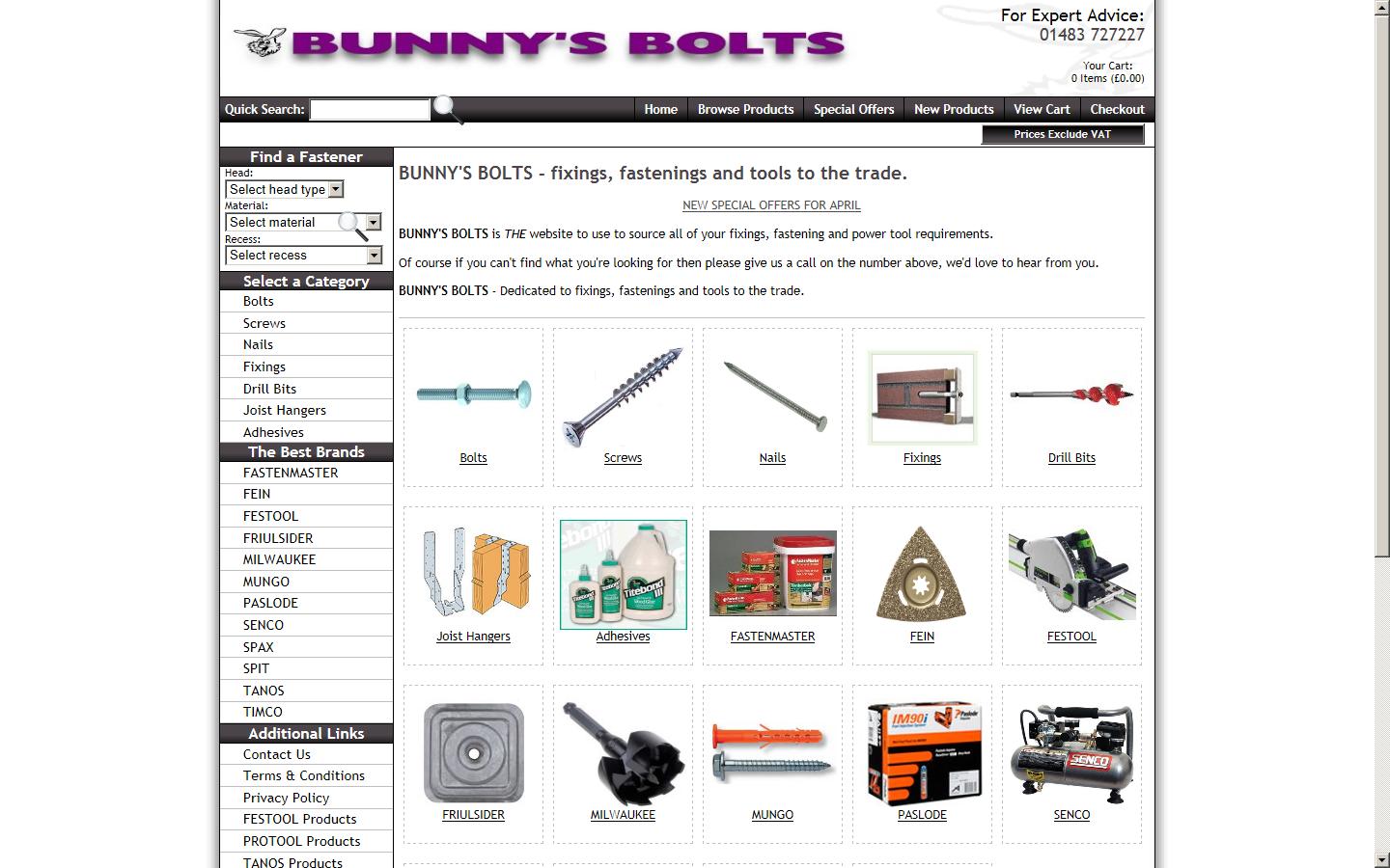 Bunnys Bolts Website
