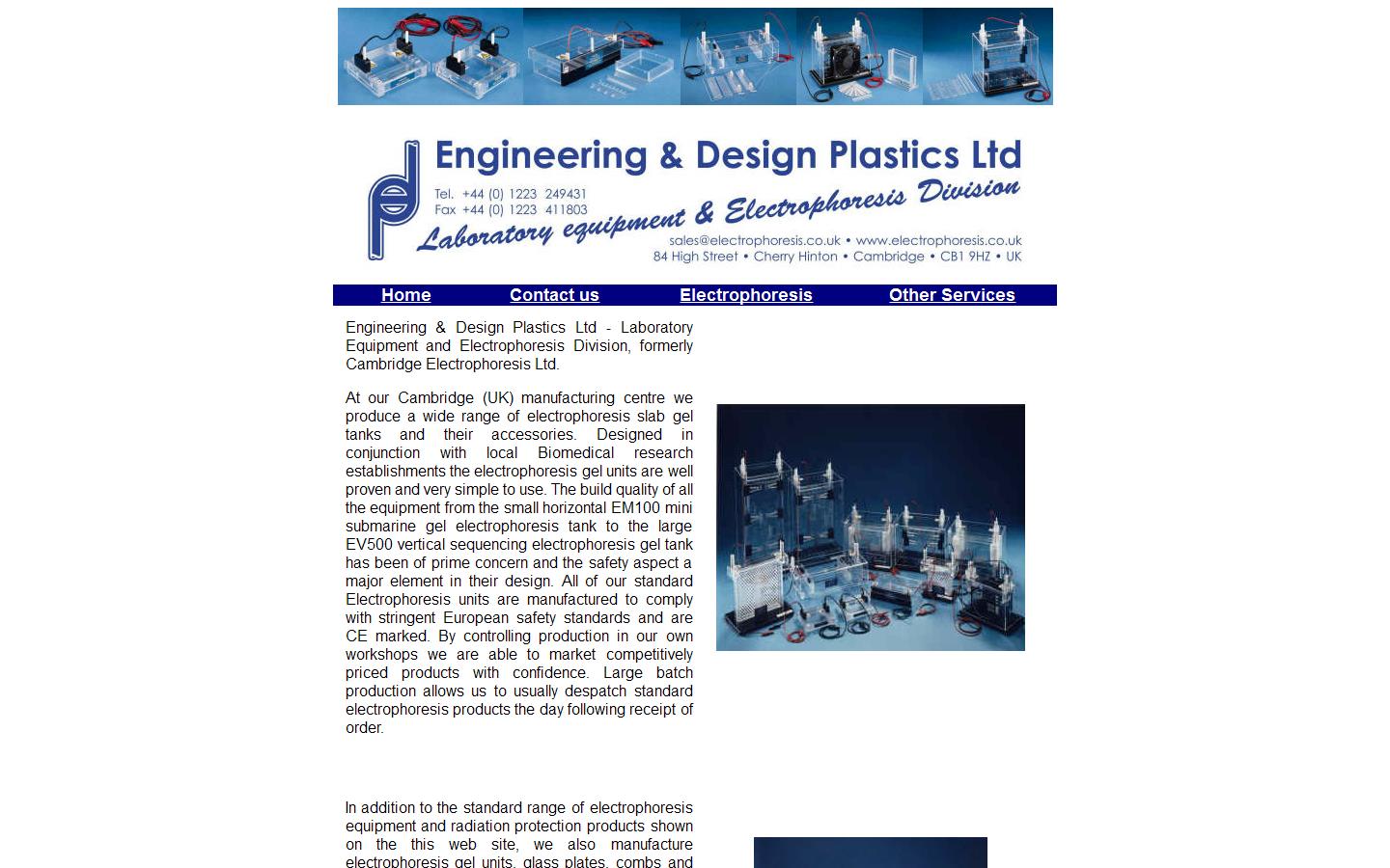 Engineering & Design Plastics Ltd Website