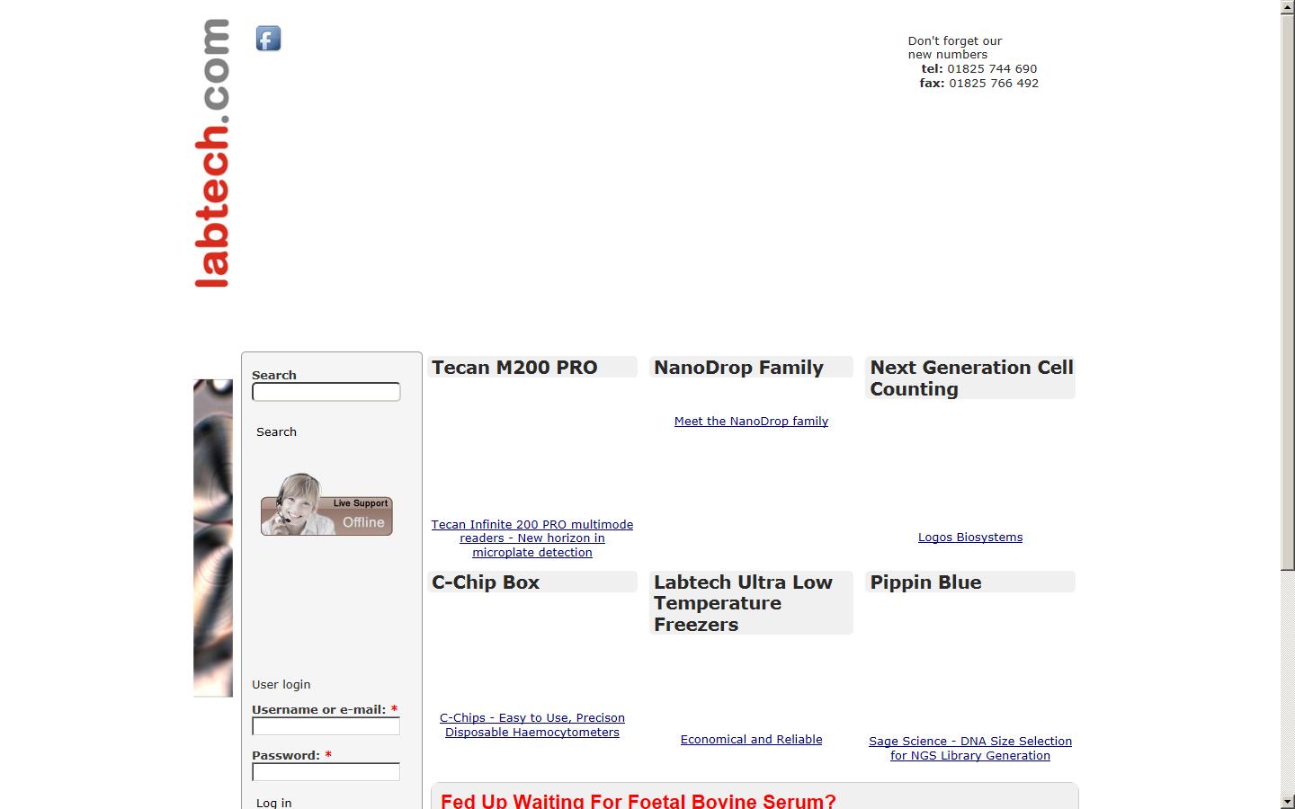 Labtech International Ltd Website