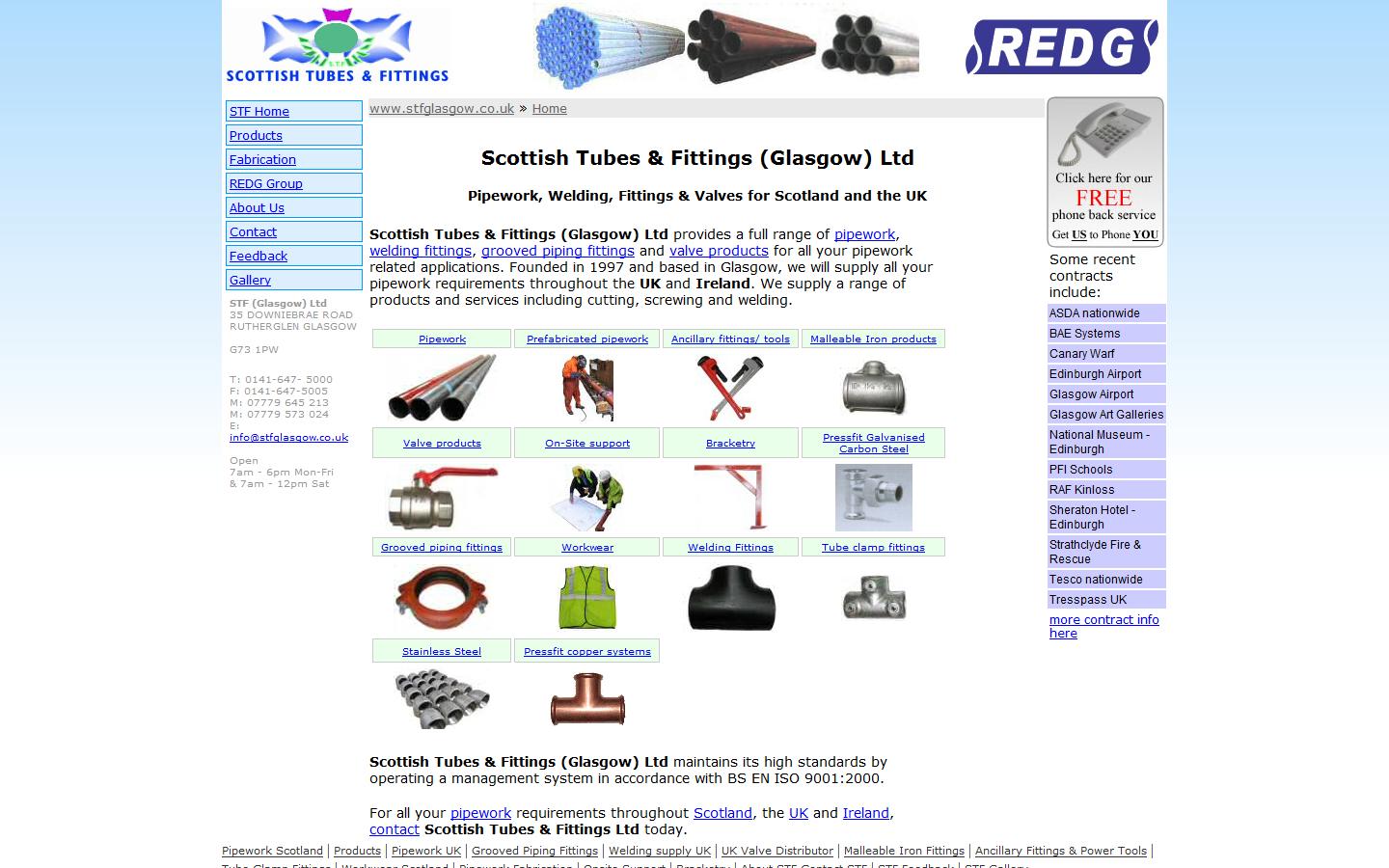 STF Glasgow Ltd Website