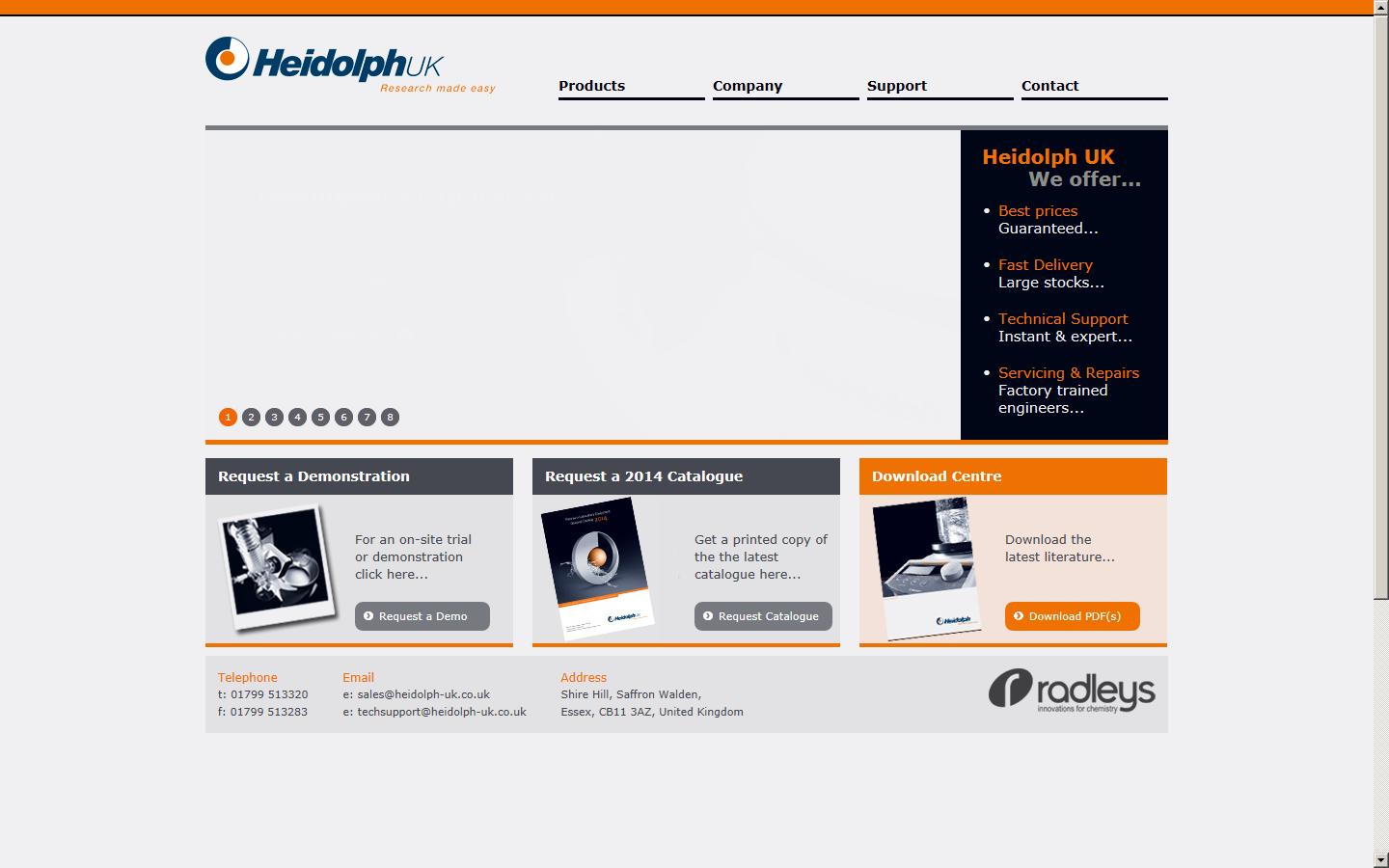 Heidolph UK Website