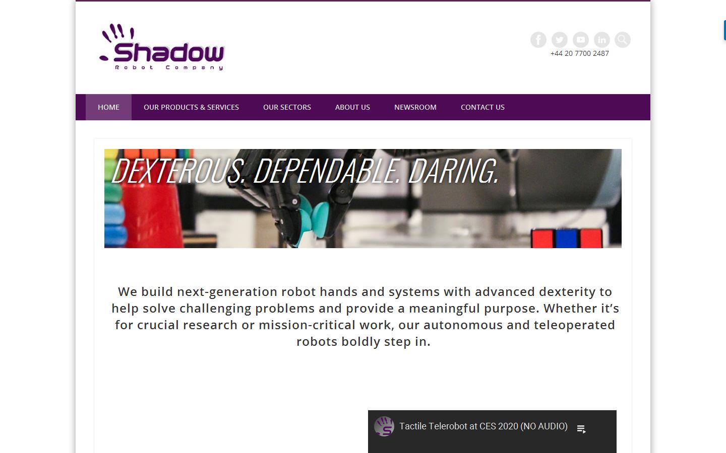 Shadow Robot Company Website