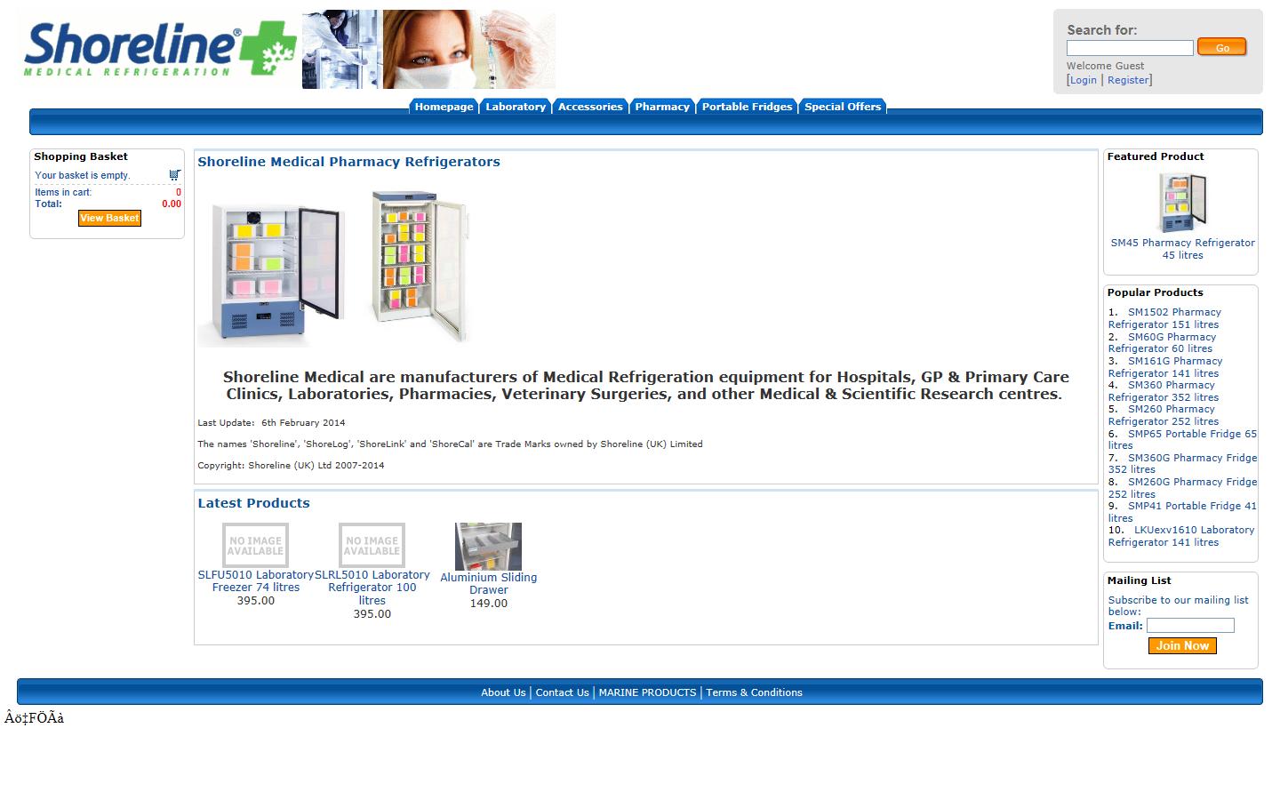 Shoreline UK Ltd Website