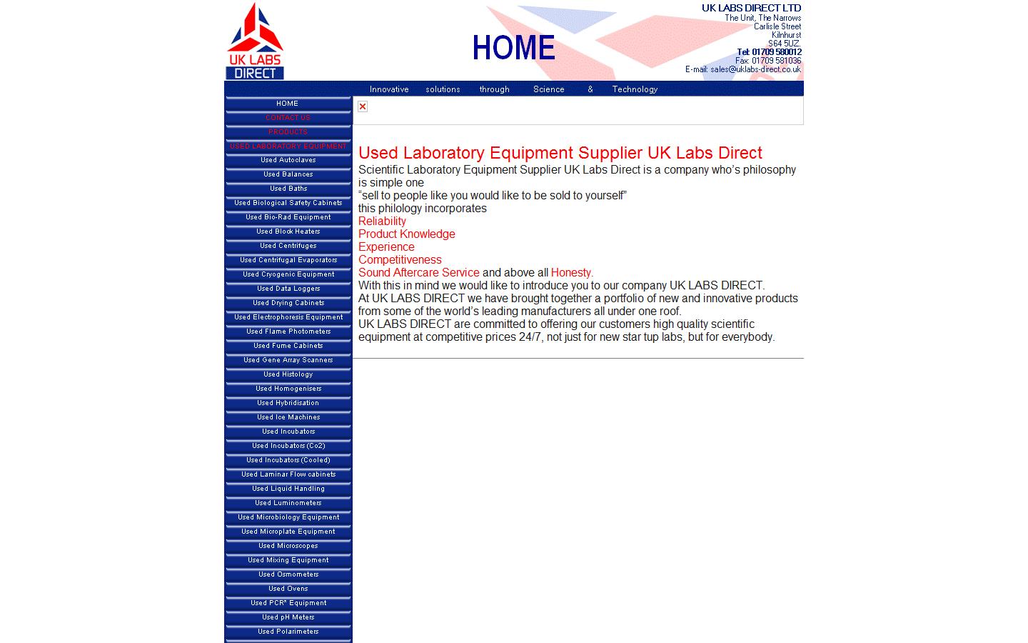 UK Labs Direct Ltd Website