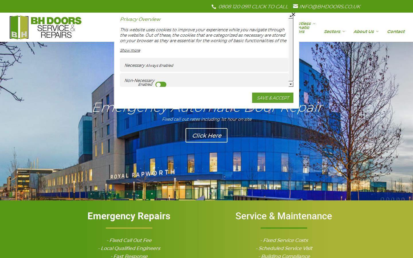 BH Doors & Engineering Ltd Website