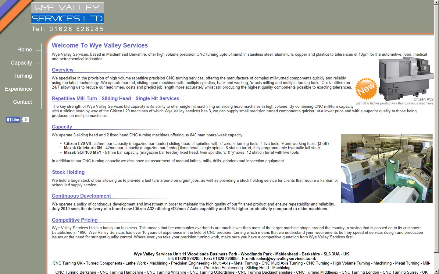 Wye Valley Services Website