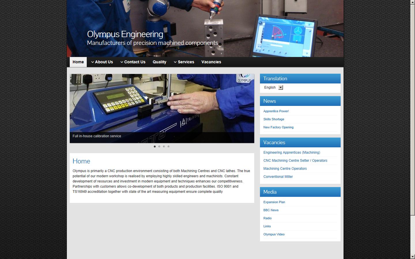 Olympus Engineering Website