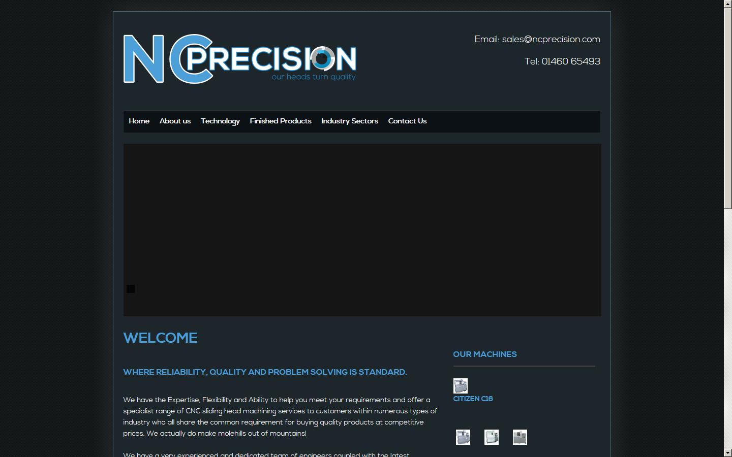N C Precision Ltd Website