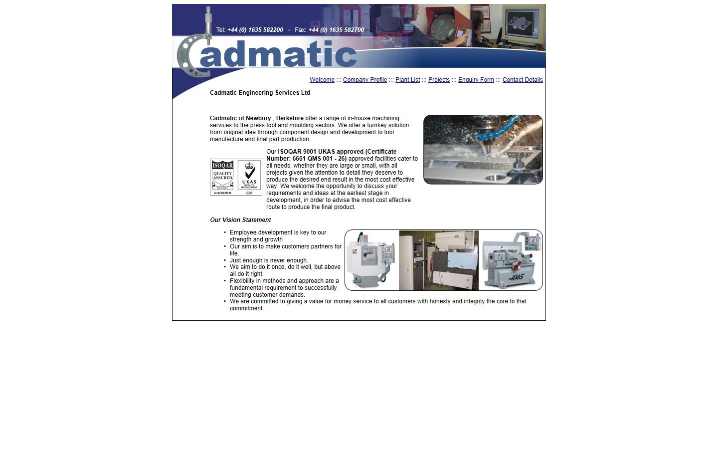 Cadmatic Engineering Services Ltd Website