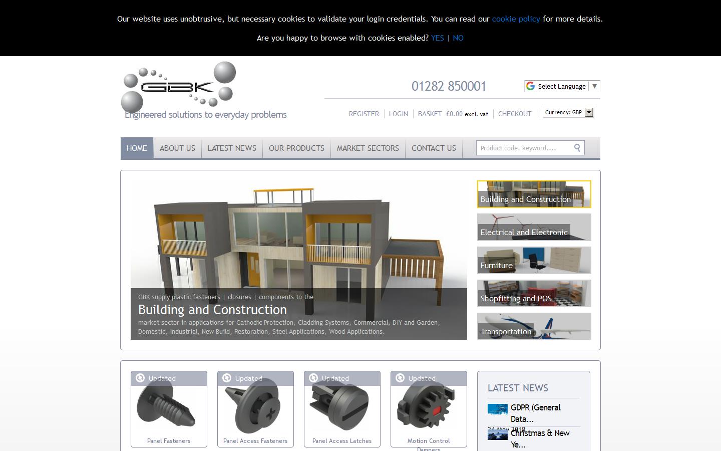 GBK UK limited Website