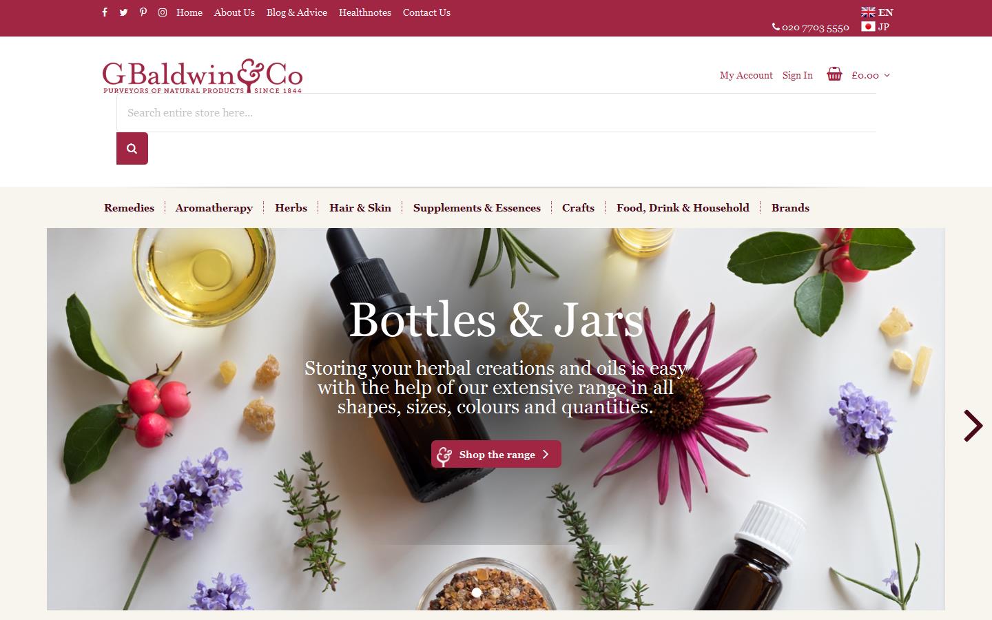 G Baldwin & Co Website