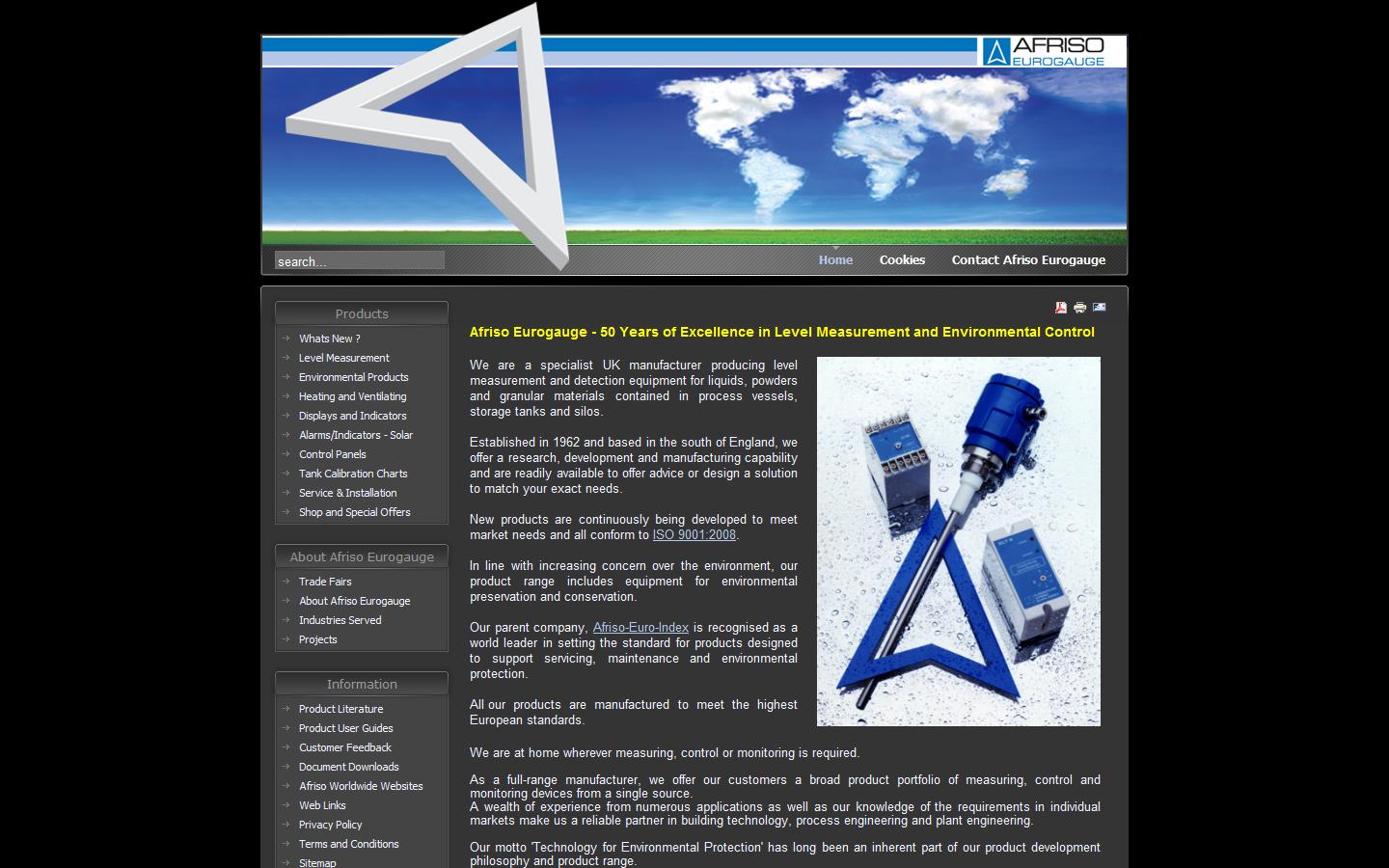 Afriso Eurogauge Ltd Website