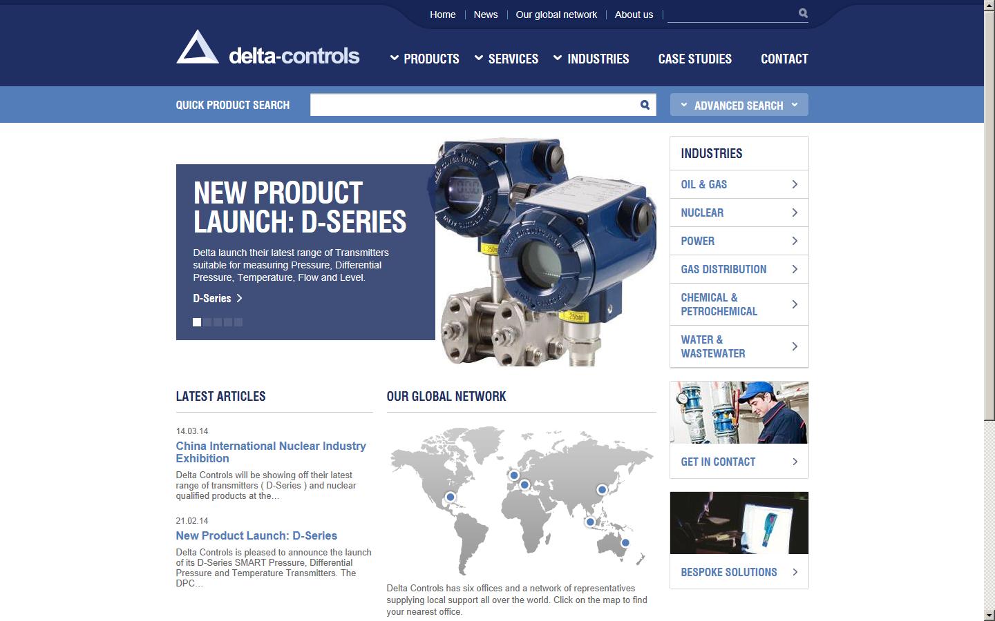 Delta Controls Ltd Website