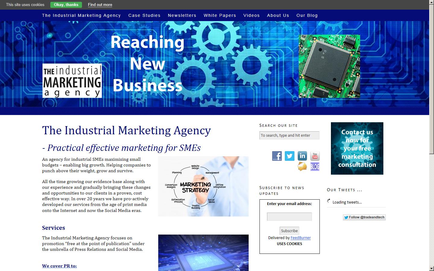 The Industrial Marketing Agency Website