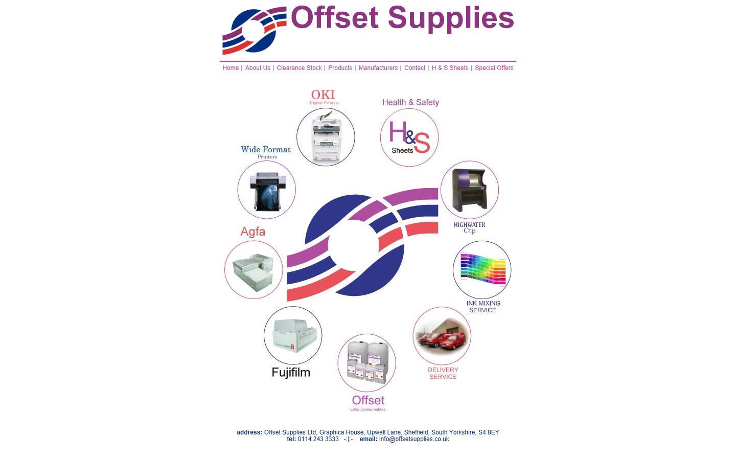 Offset Supplies (Yorkshire) Ltd Website