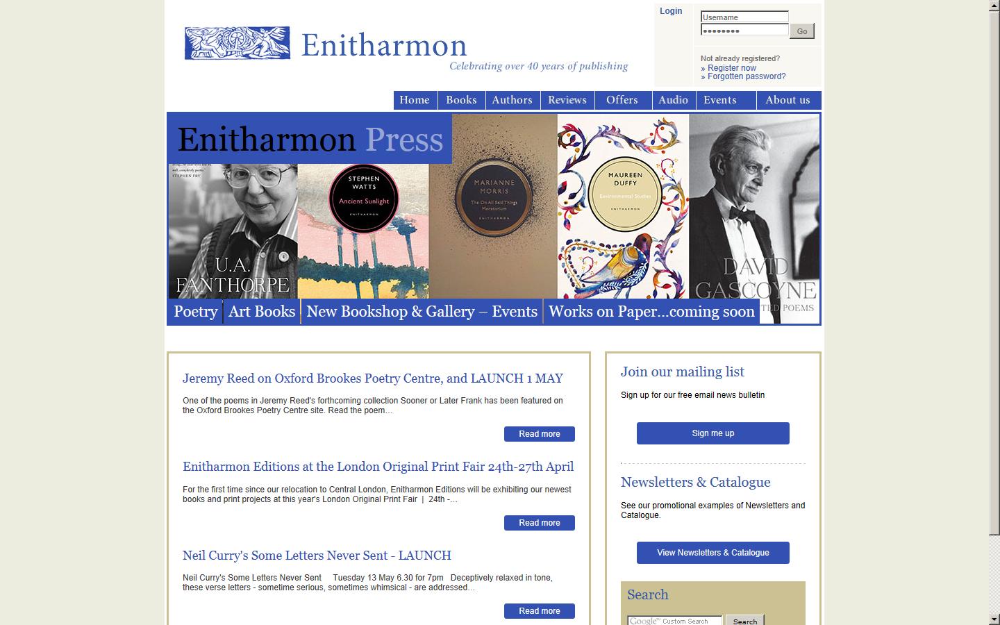 Enitharmon Press Website