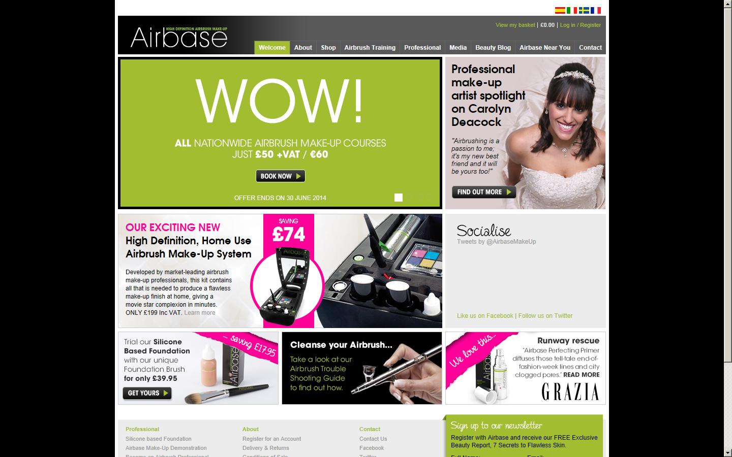 Airbase Make-Up Website