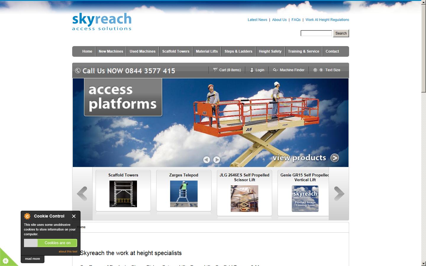 Skyreach Access Solutions Ltd Website