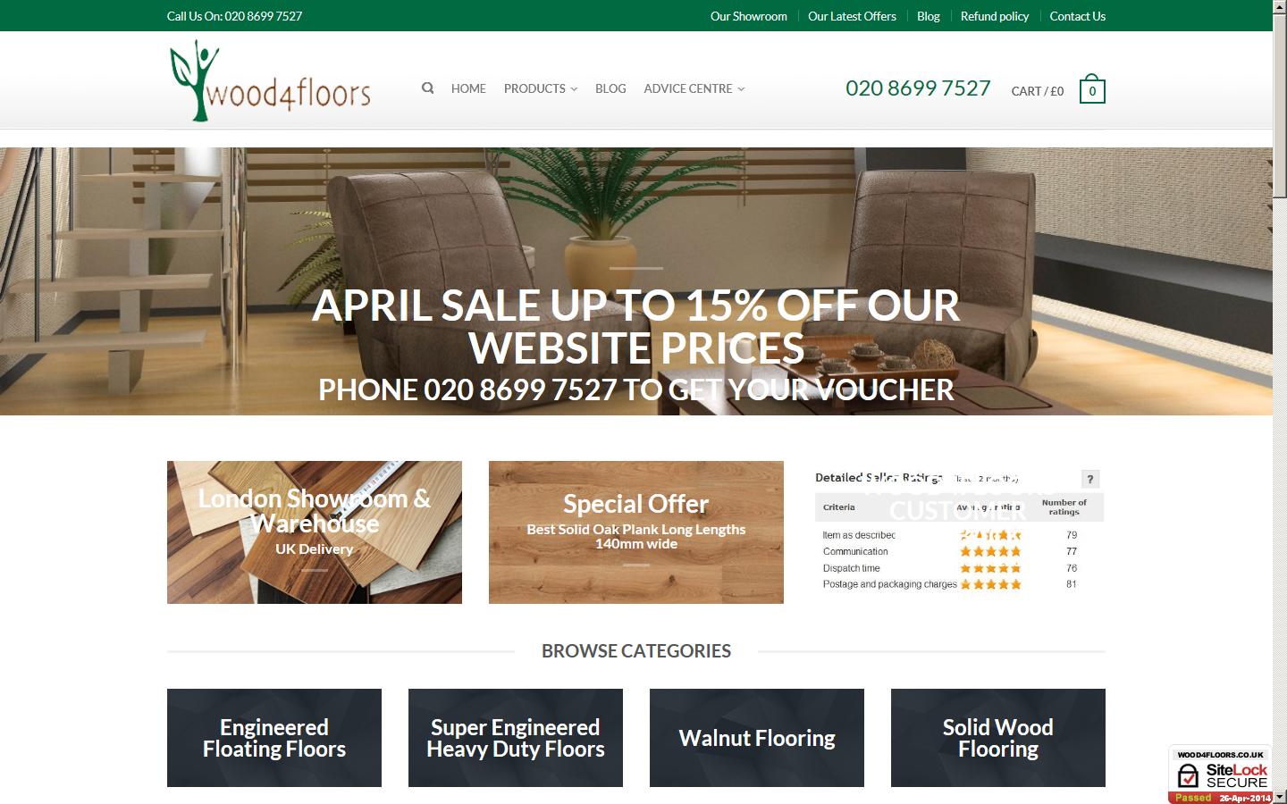 Wood4Floors Website
