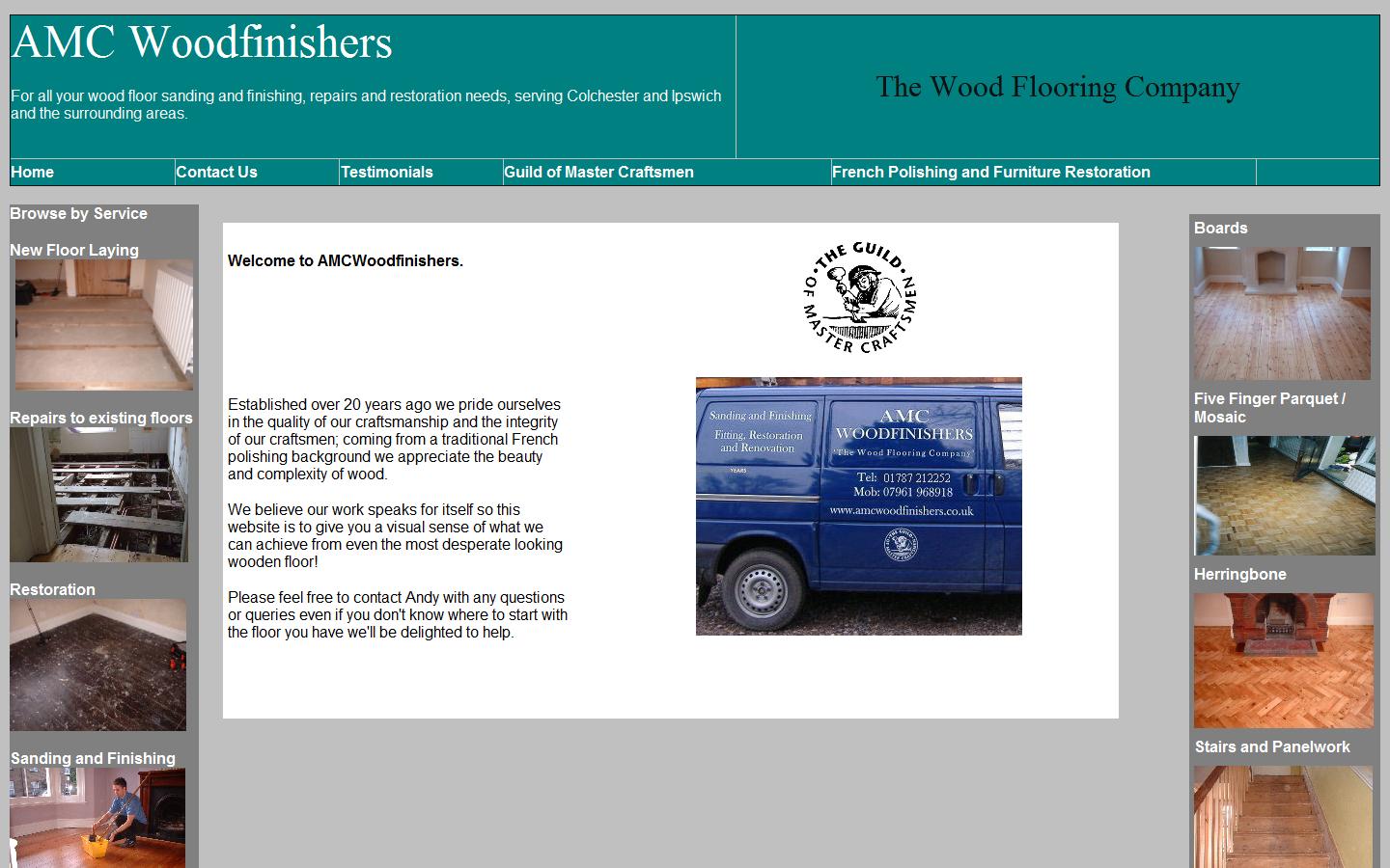 AMC Woodfinishers Website
