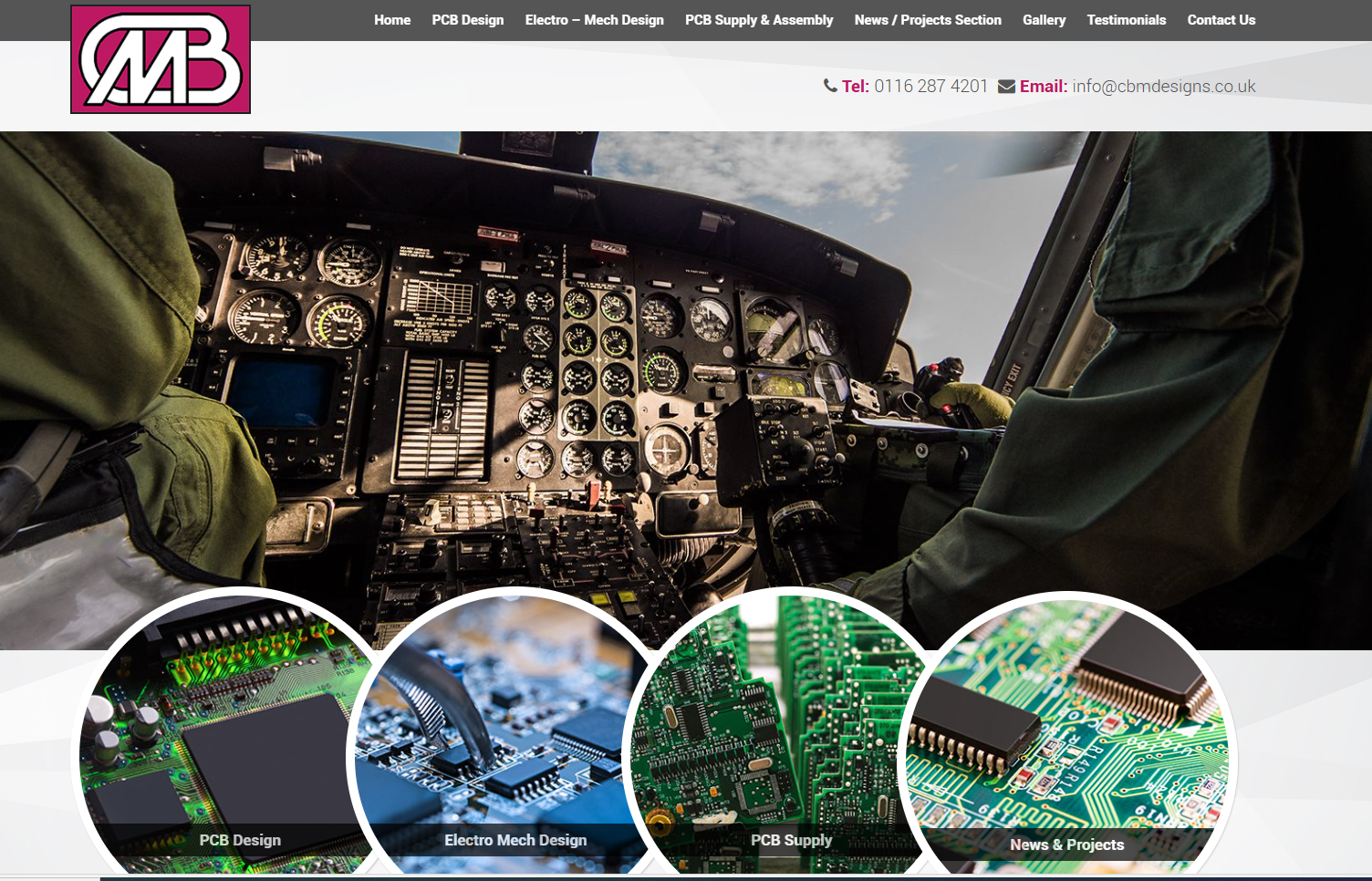 C.B.M. Designs Ltd Website