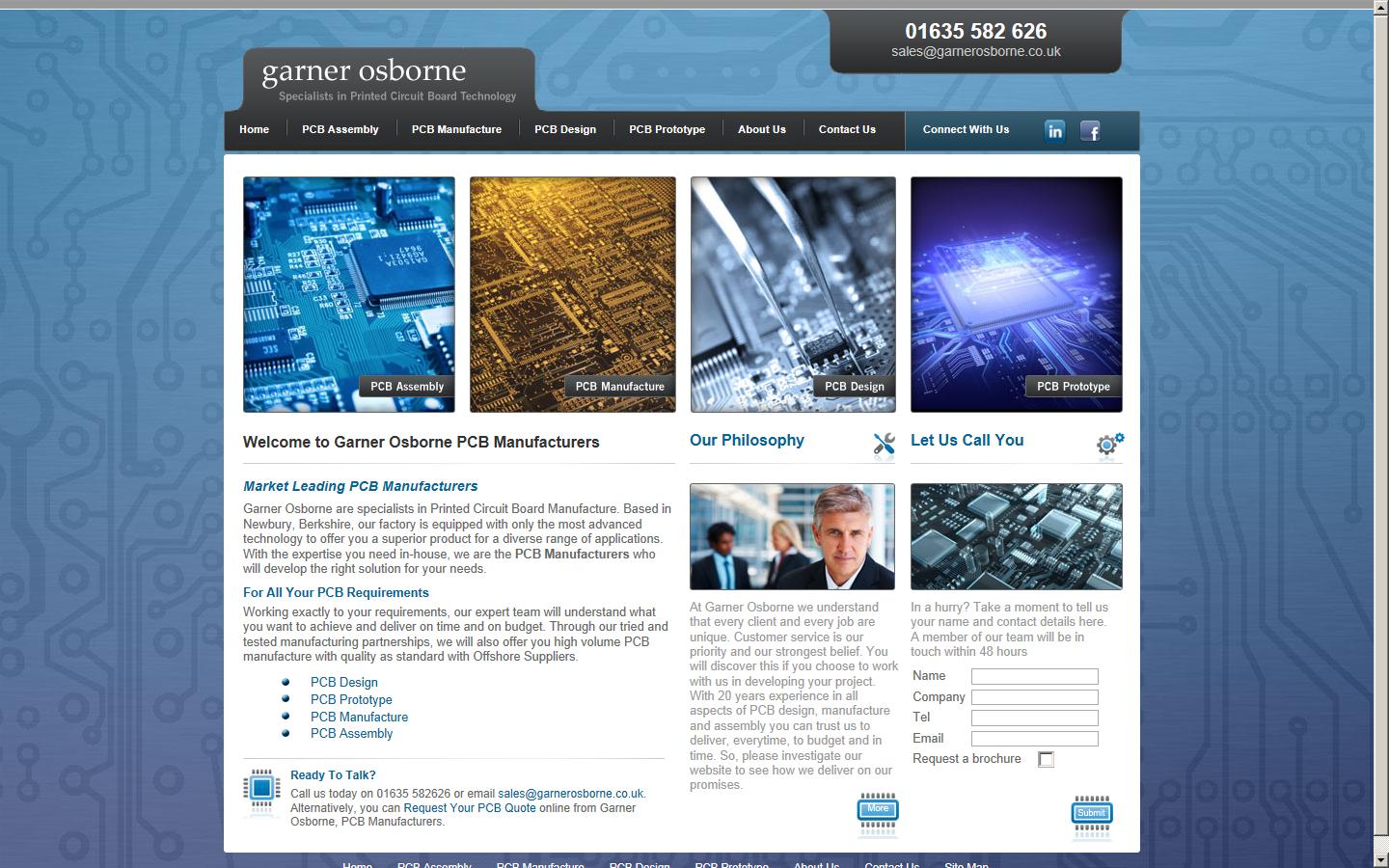 Garner Osborne Circuits Ltd. Website